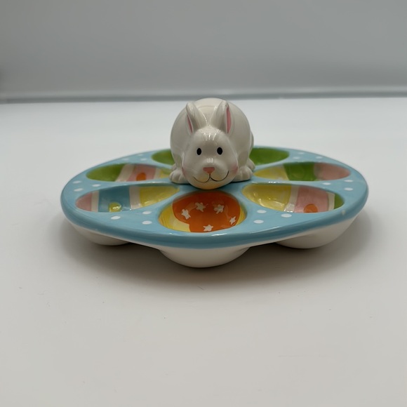 Chang Song Easter Bunny Egg ceramic dish - Picture 7 of 16